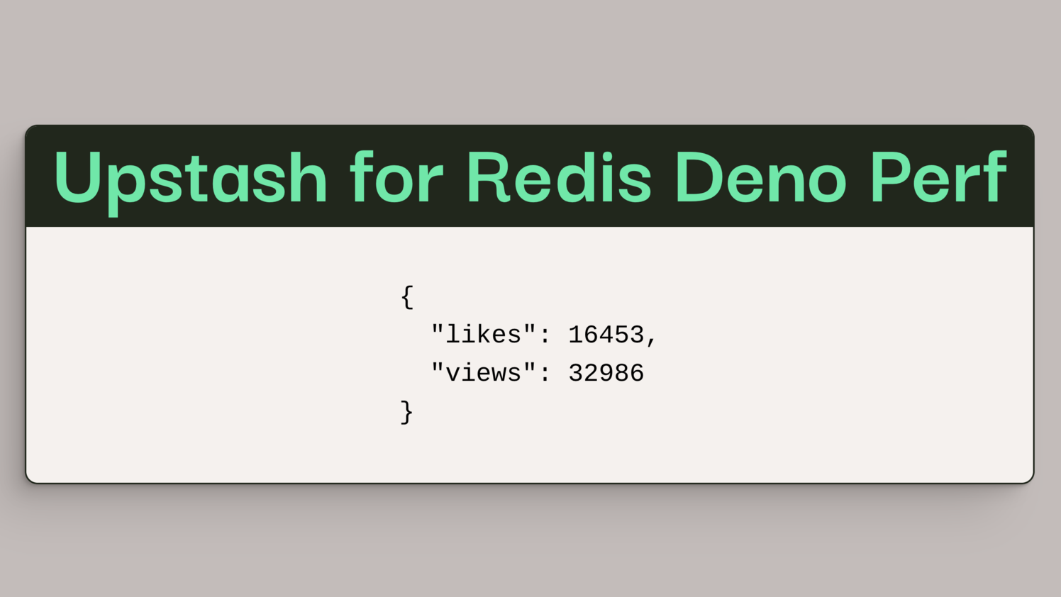 Redis and Performance API: Skeleton app show likes and views counts
