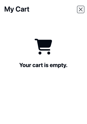 Empty cart